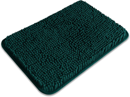 Bathroom Rugs 36 x 60 Inch – Extra Large Bath Mat | Absorbent and Washable Thick Chenille Bath Rugs Non-Slip Runner Rug for Bathroom, Shower, Tub(Gray)